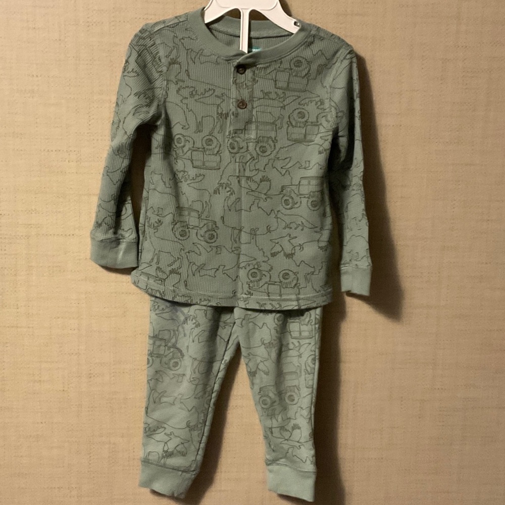 Garanimals Kids Pajama Set in Soft Green